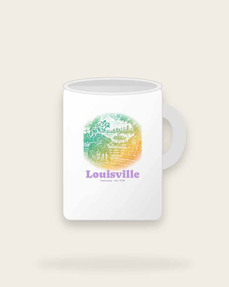 Louisville Bluegrass Mare & Foal Ceramic Mug 15oz