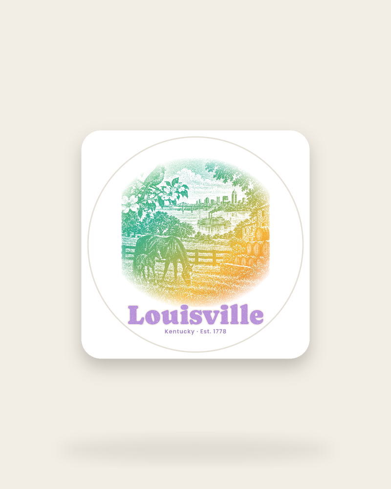 Louisville Bluegrass Mare & Foal Kiss-Cut Sticker