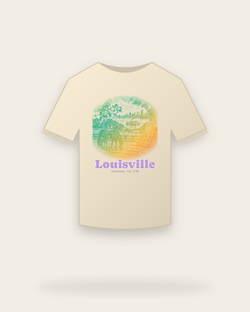 Louisville Bluegrass Mare & Foal Organic Cotton Tee