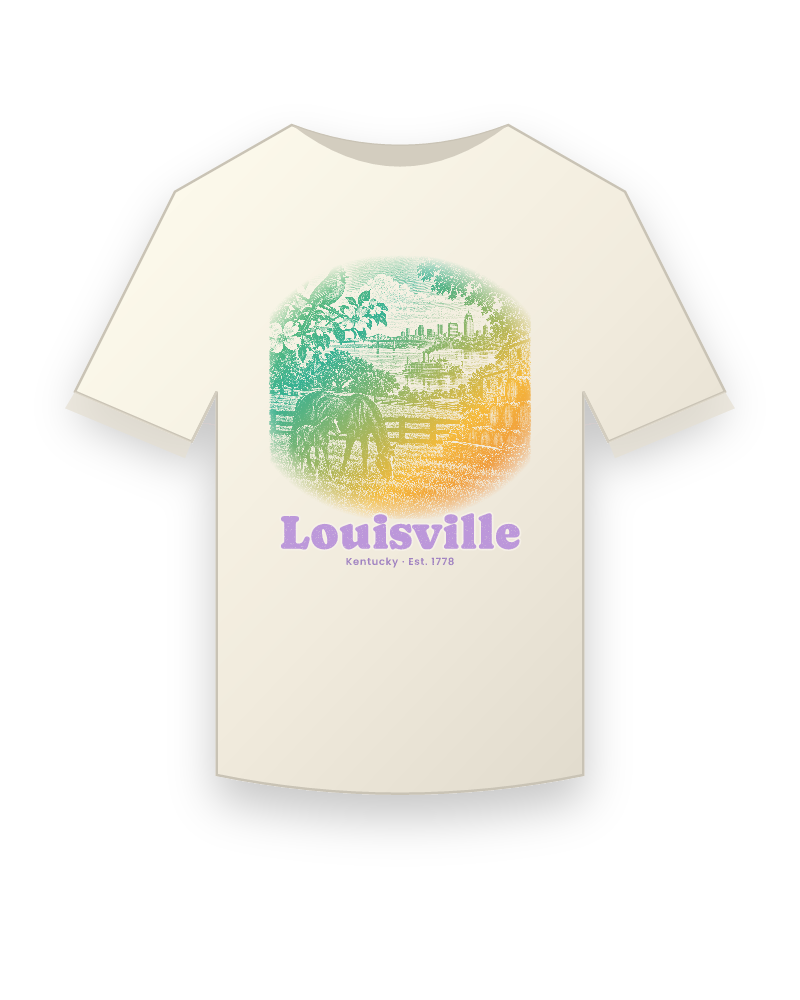 Louisville Bluegrass Mare & Foal Vintage Wash Tee