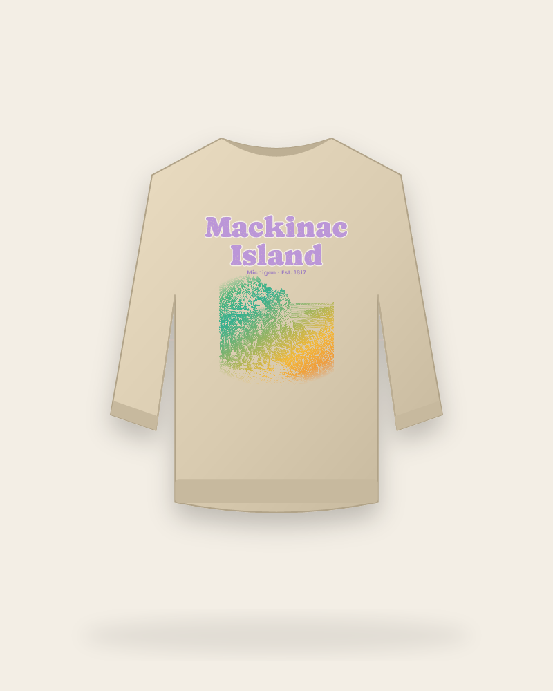 Mackinac Island Horse Carriage Crewneck Sweatshirt