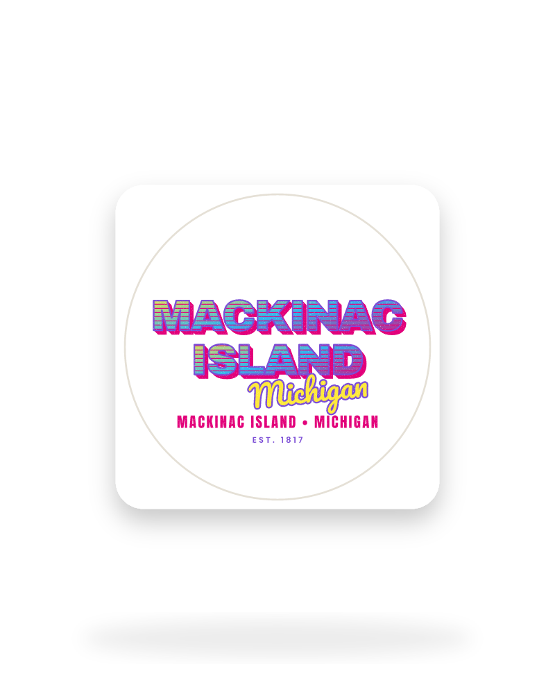 Mackinac Island Music TV Kiss-Cut Sticker