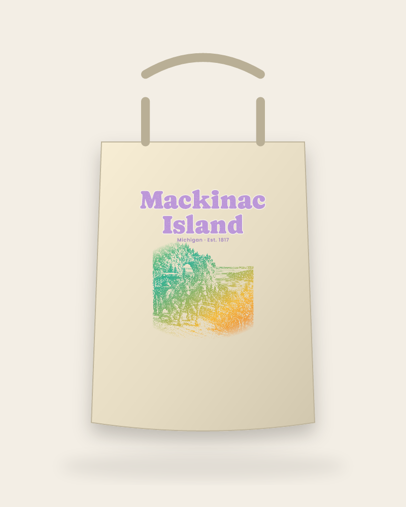 Mackinac Island Horse Carriage Canvas Tote