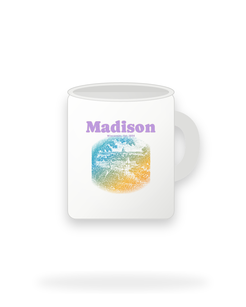 Madison Isthmus Cranes Ceramic Mug 11oz