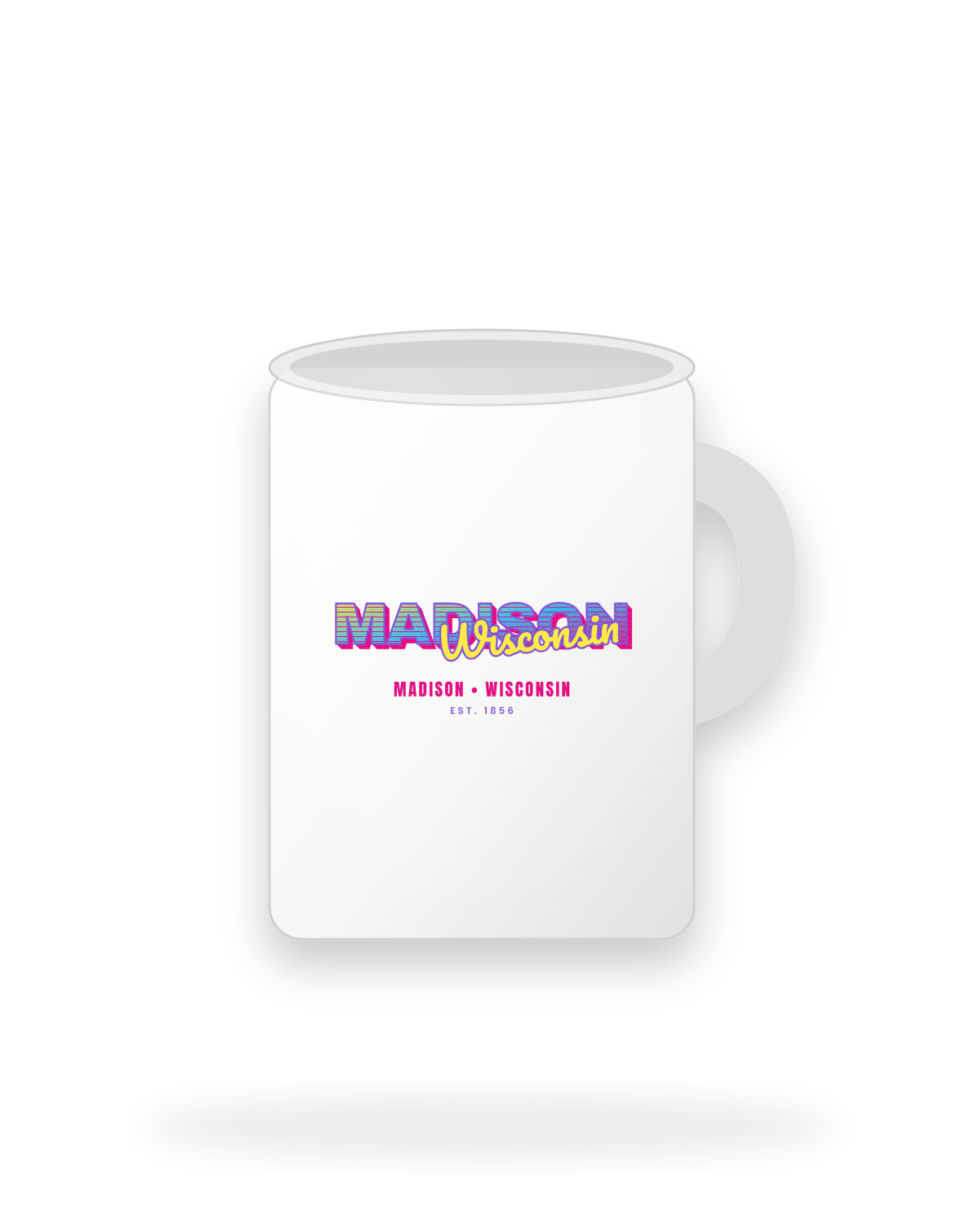 Madison Music TV Ceramic Mug 15oz in White
