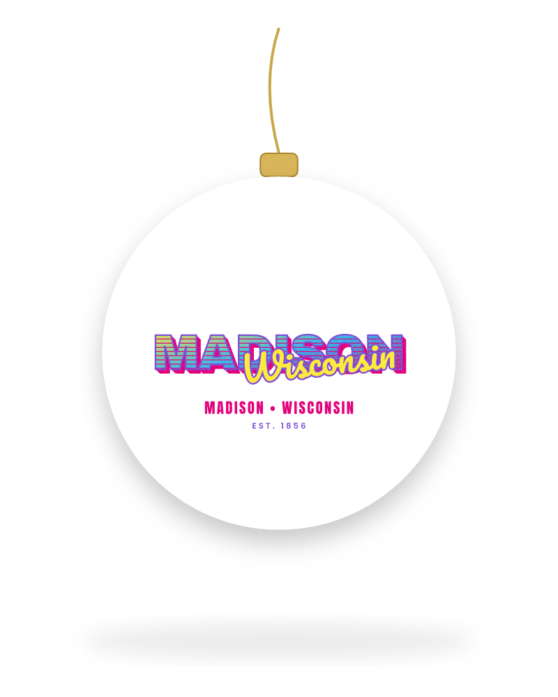 Madison Music TV Ceramic Ornament