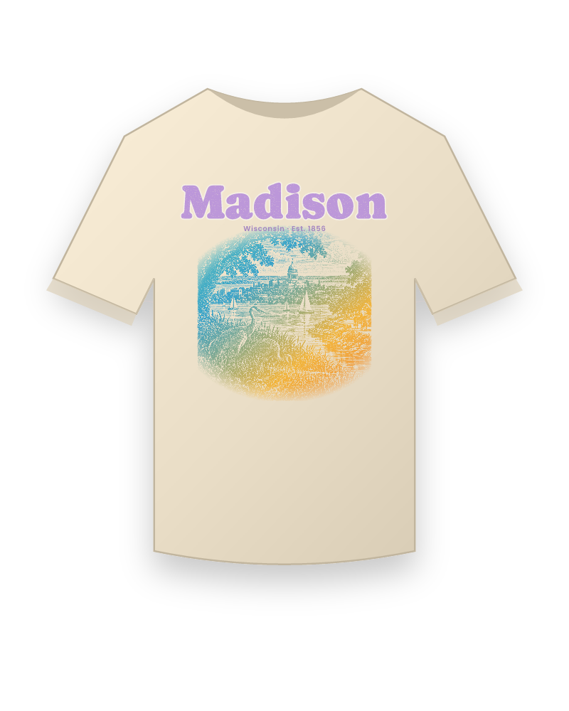 Madison Isthmus Cranes Classic Tee
