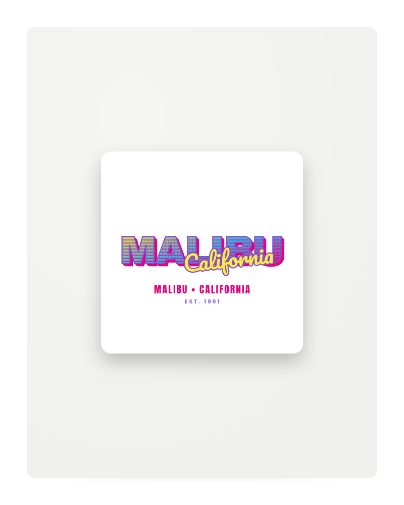 Malibu Music TV Fridge Magnet
