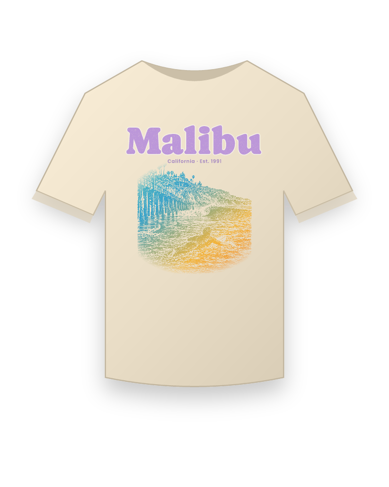 Malibu Point Break Organic Cotton Tee