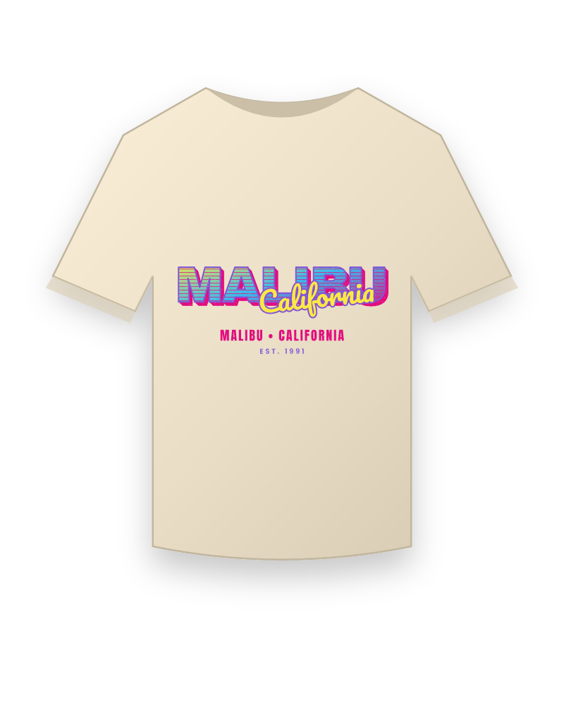 Malibu Music TV Organic Cotton Tee