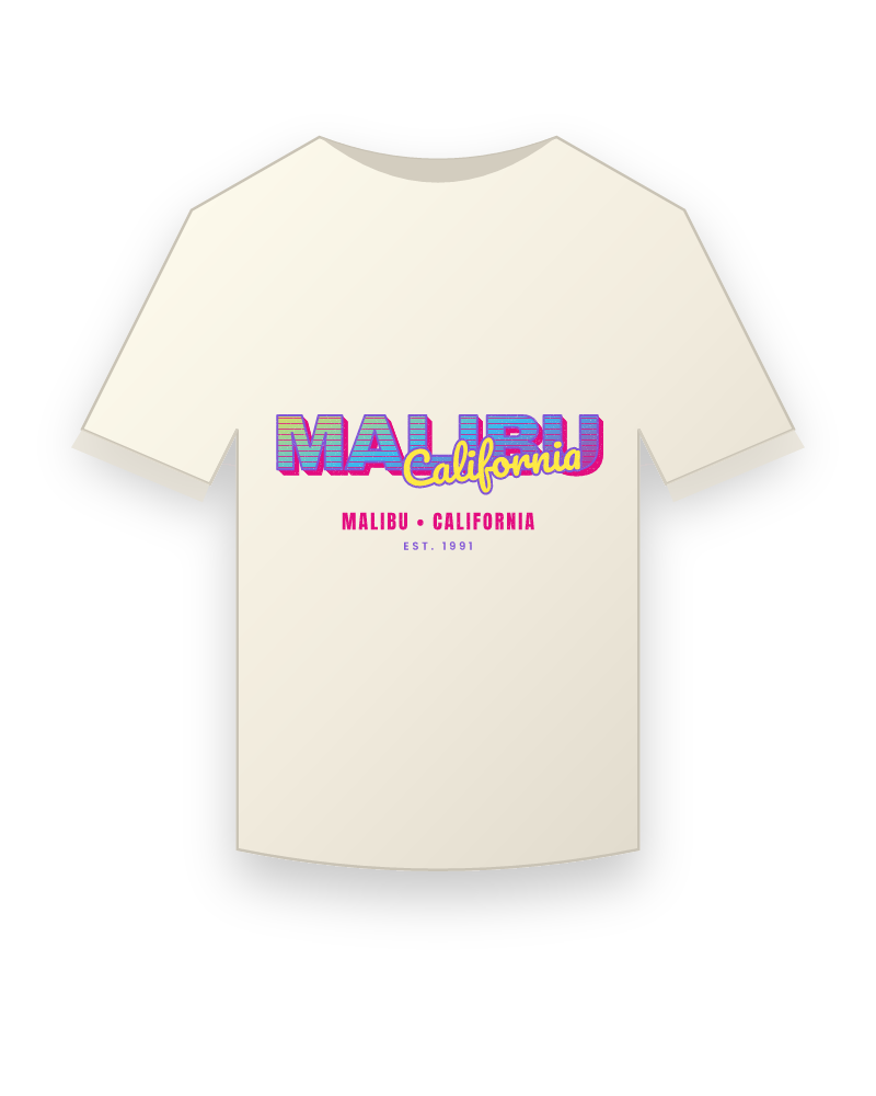 Malibu Music TV Vintage Wash Tee