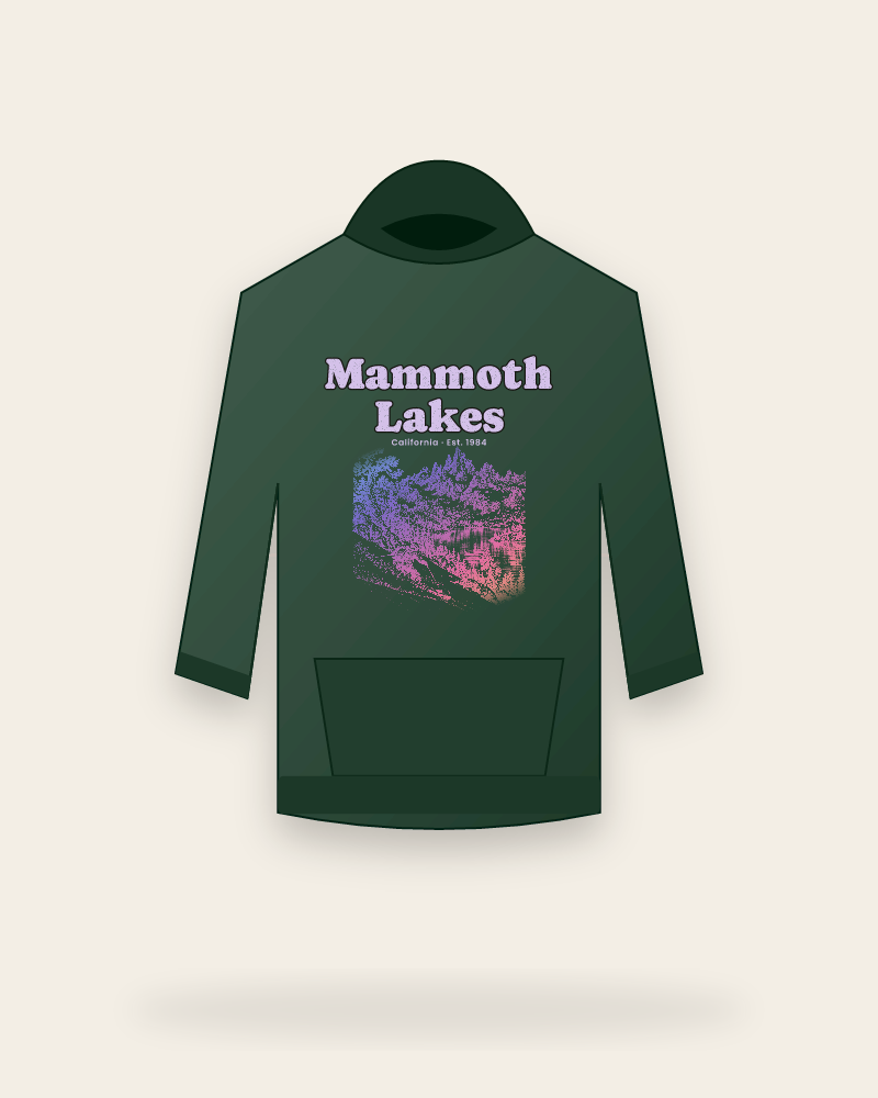 Mammoth Lakes The Minarets Hooded Sweatshirt