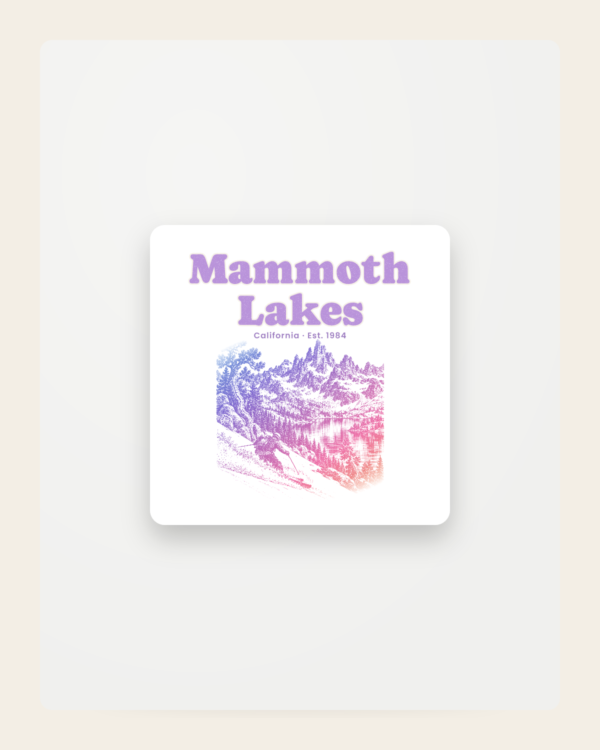 Mammoth Lakes The Minarets Fridge Magnet in White