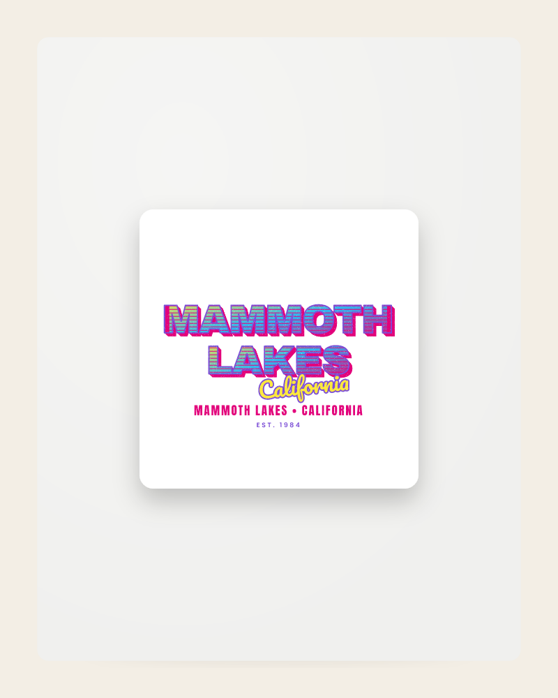 Mammoth Lakes Music TV Fridge Magnet