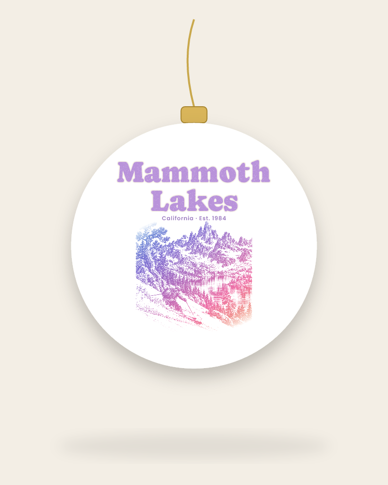 Mammoth Lakes The Minarets Ceramic Ornament