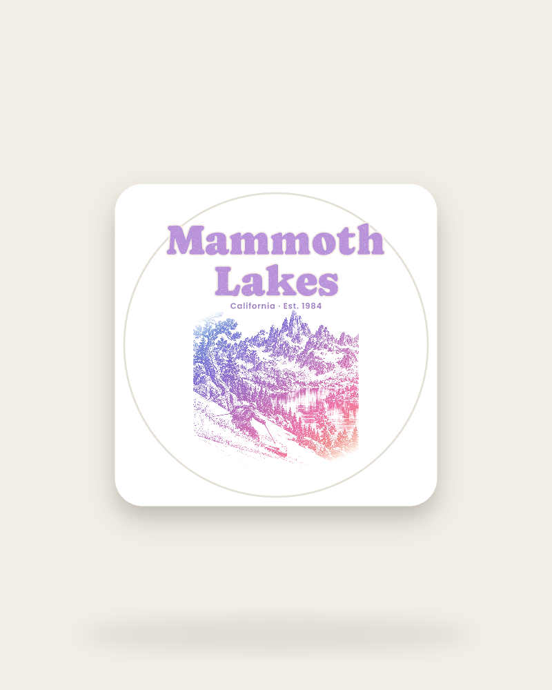 Mammoth Lakes The Minarets Kiss-Cut Sticker