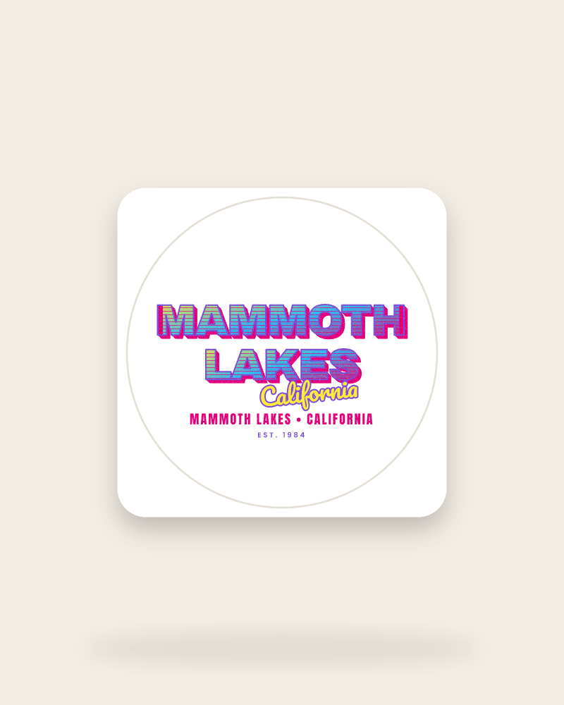 Mammoth Lakes Music TV Kiss-Cut Sticker