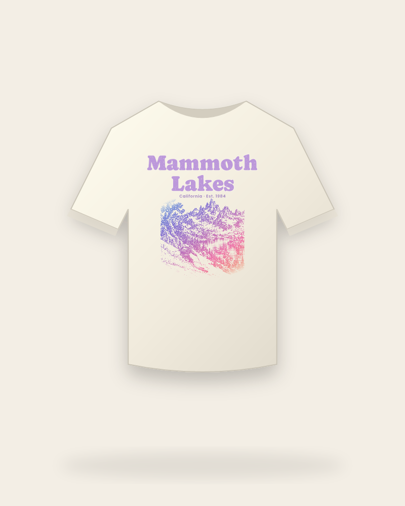 Mammoth Lakes The Minarets Vintage Wash Tee