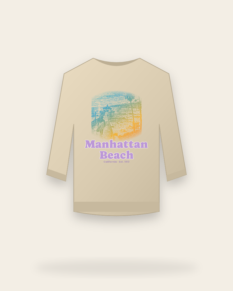 Manhattan Beach Pier Roundhouse Crewneck Sweatshirt