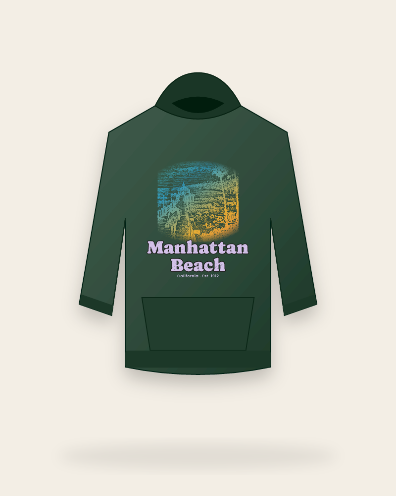 Manhattan Beach Pier Roundhouse Hooded Sweatshirt