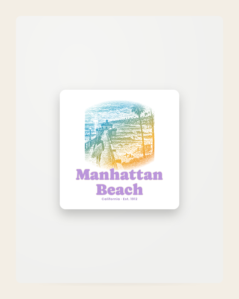 Manhattan Beach Pier Roundhouse Fridge Magnet