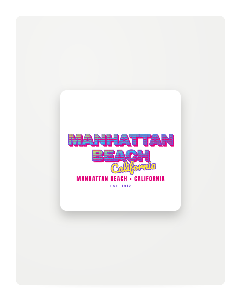 Manhattan Beach Music TV Fridge Magnet