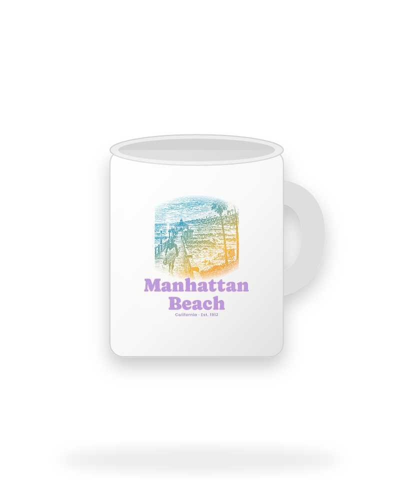 Manhattan Beach Pier Roundhouse Ceramic Mug 11oz