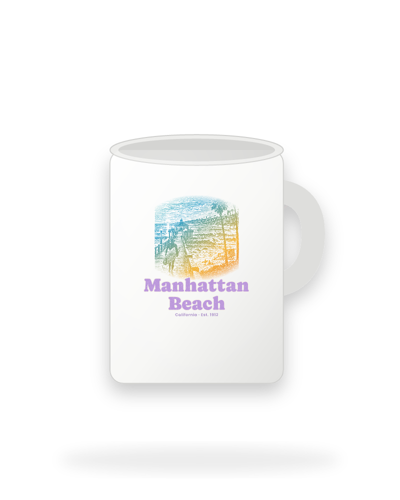 Manhattan Beach Pier Roundhouse Ceramic Mug 15oz