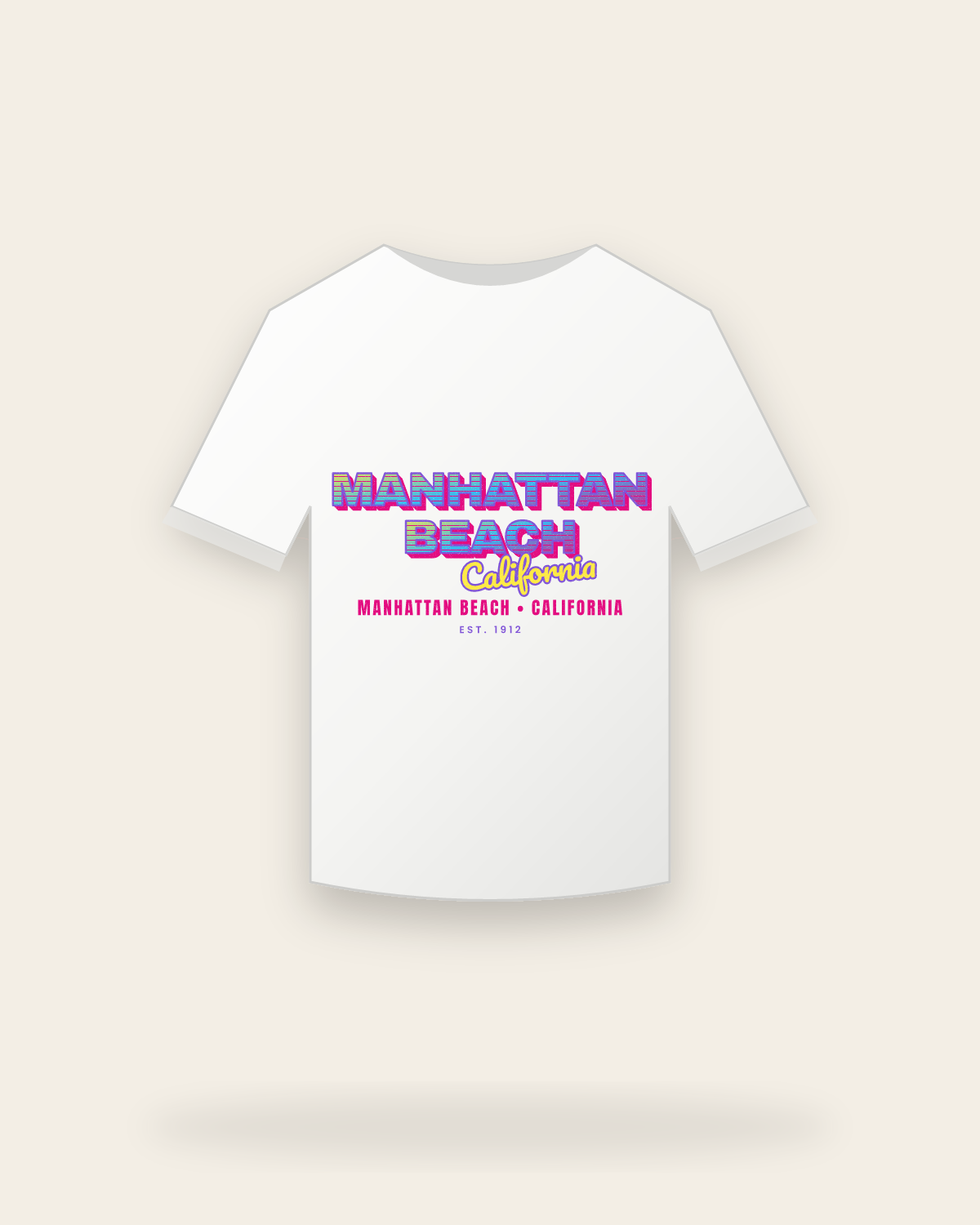 Manhattan Beach Music TV Youth Tee in White