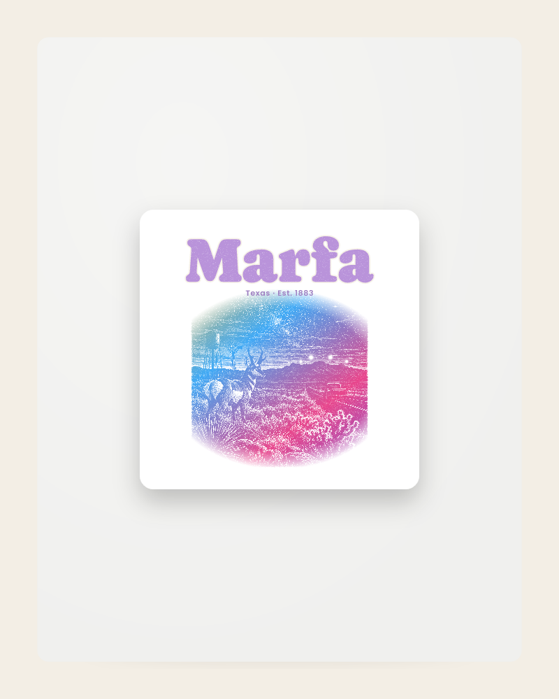 Marfa Desert Lights Fridge Magnet