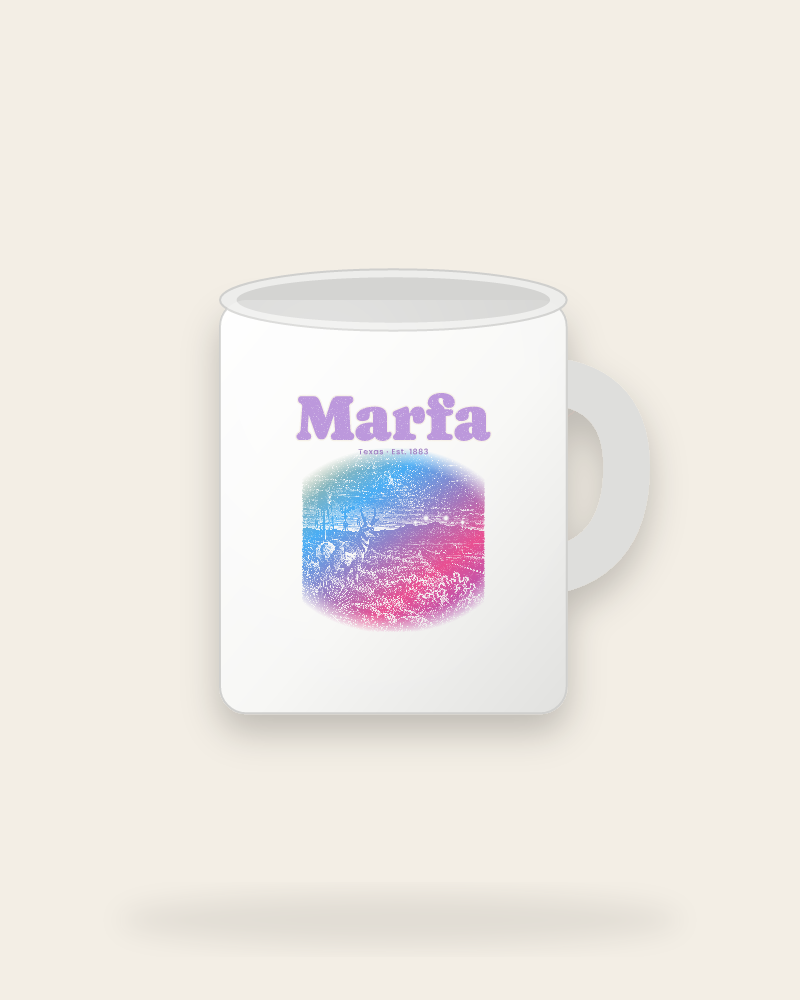 Marfa Desert Lights Ceramic Mug 11oz