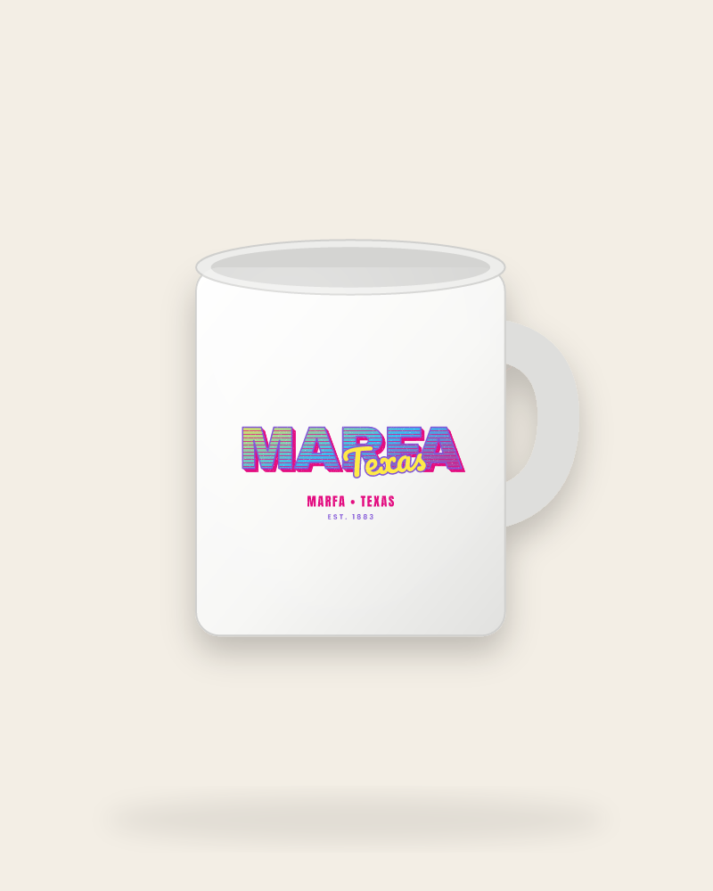 Marfa Music TV Ceramic Mug 11oz