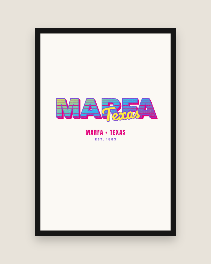Marfa Music TV Matte Poster