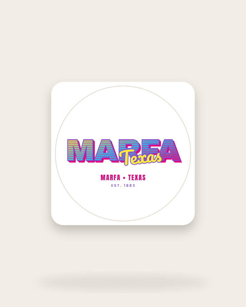 Marfa Music TV Kiss-Cut Sticker