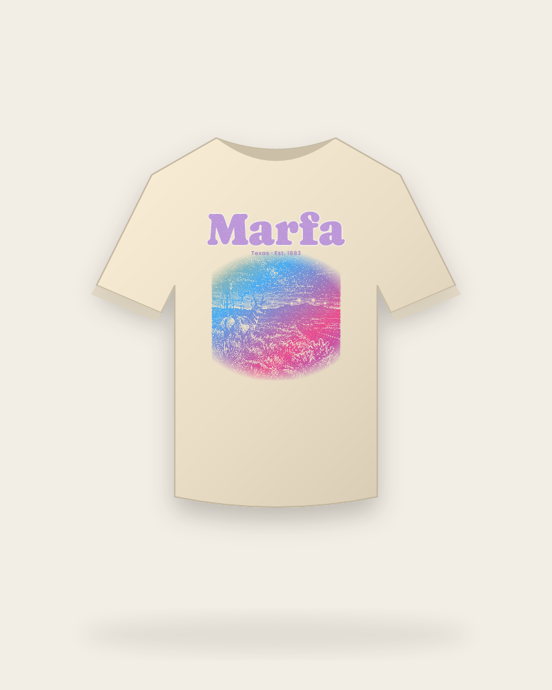 Marfa Desert Lights Organic Cotton Tee