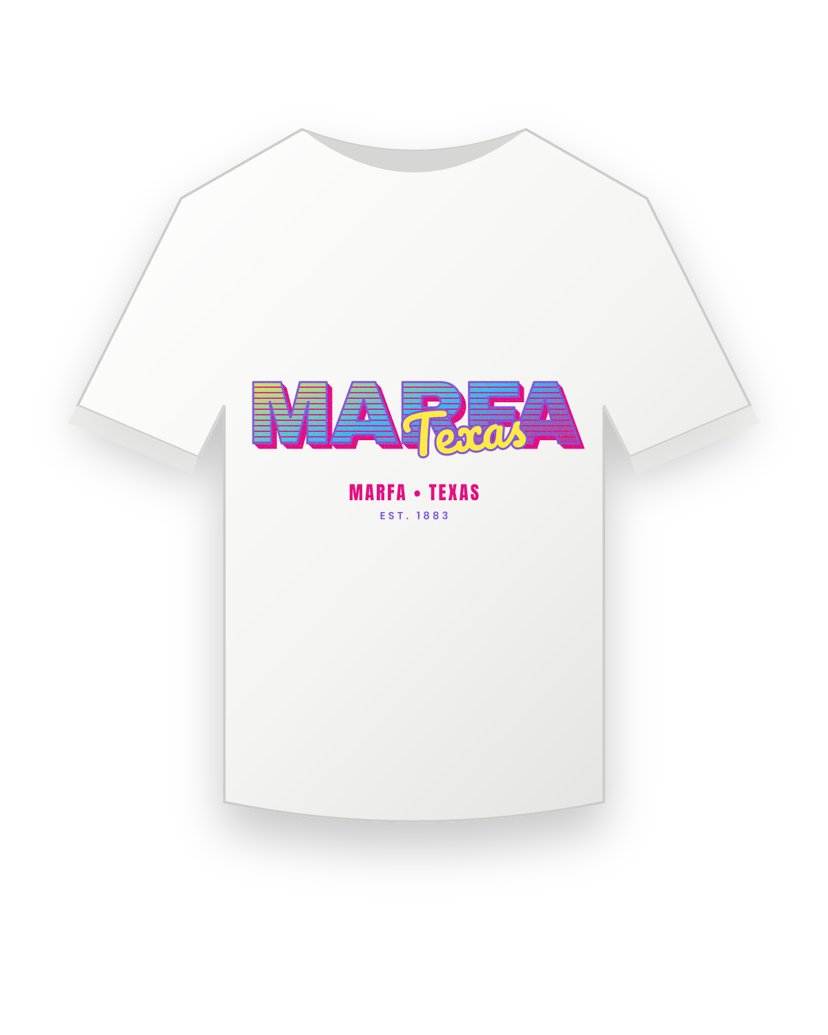 Marfa Music TV Youth Tee in White