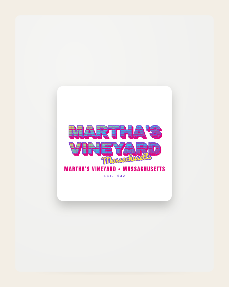 Martha's Vineyard Music TV Fridge Magnet
