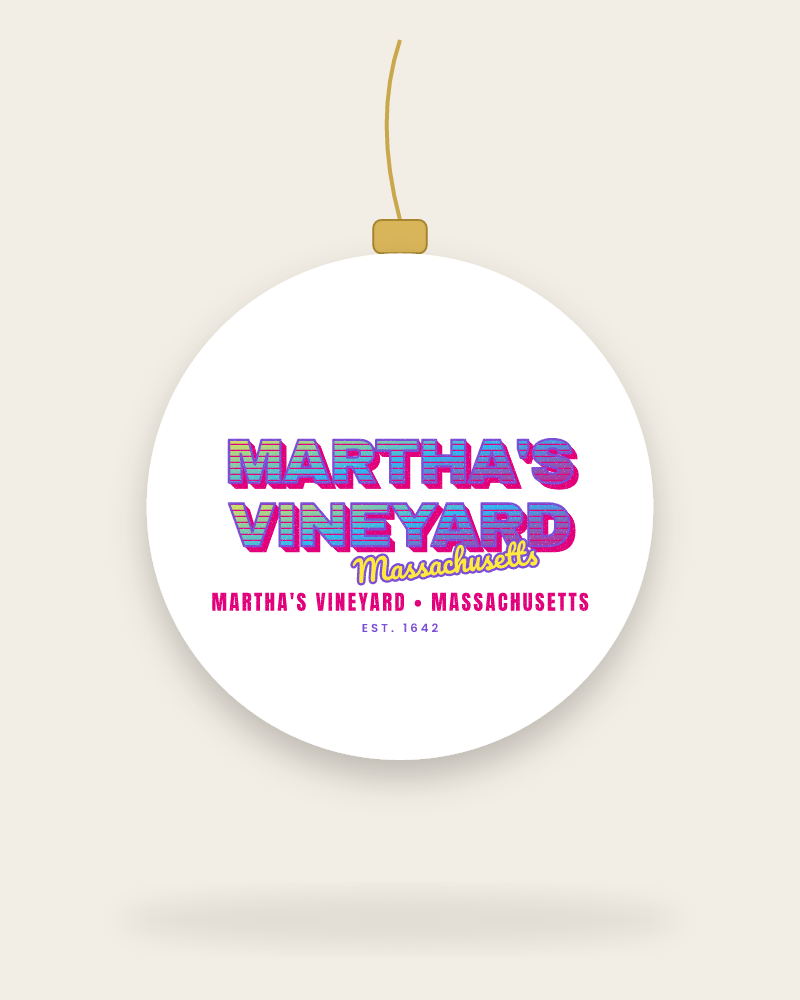 Martha's Vineyard Music TV Ceramic Ornament