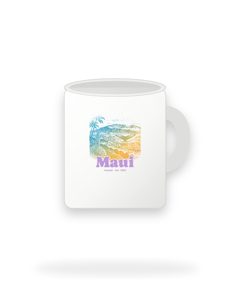 Maui Whale Fluke Ceramic Mug 11oz