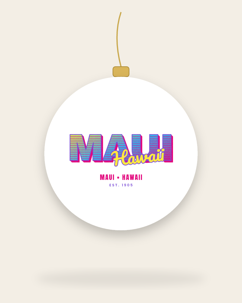 Maui Music TV Ceramic Ornament