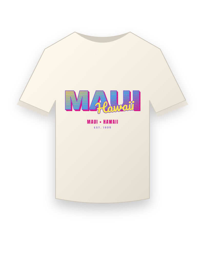 Maui Music TV Vintage Wash Tee