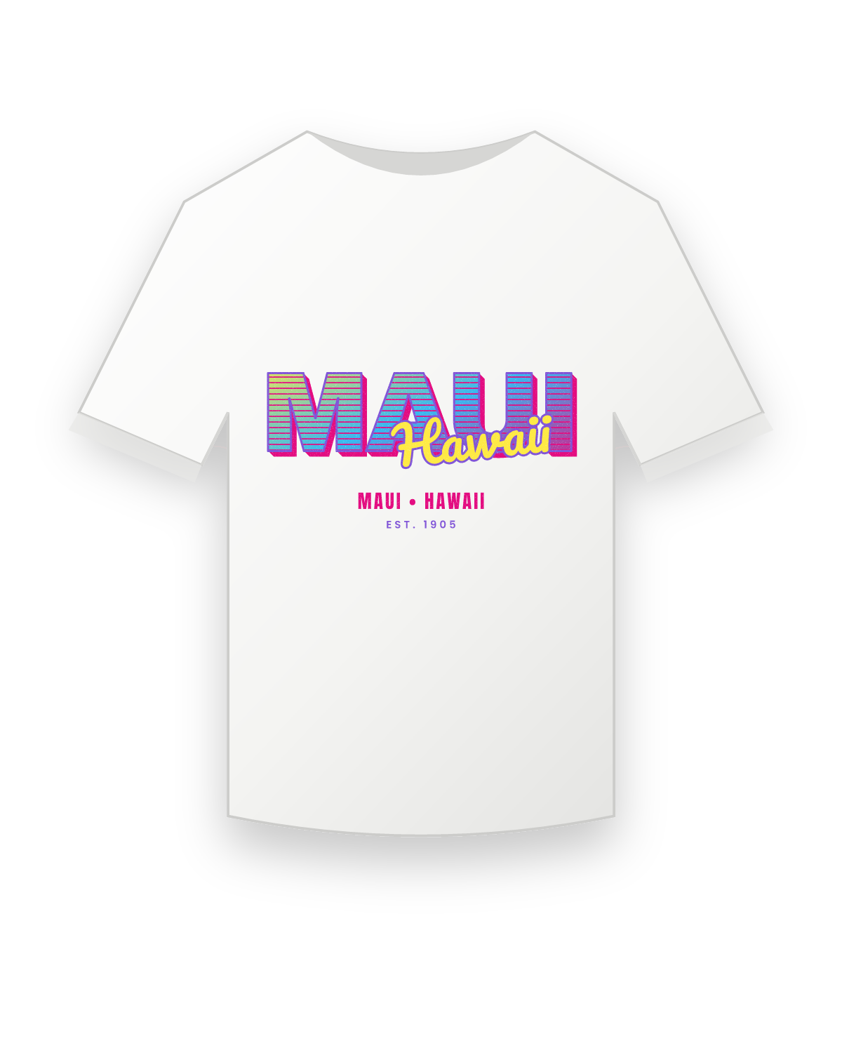 Maui Music TV Youth Tee in White