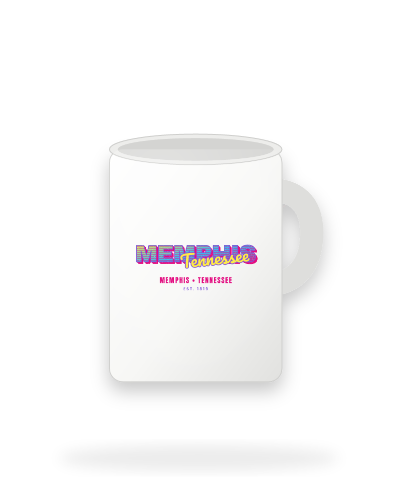 Memphis Music TV Ceramic Mug 15oz
