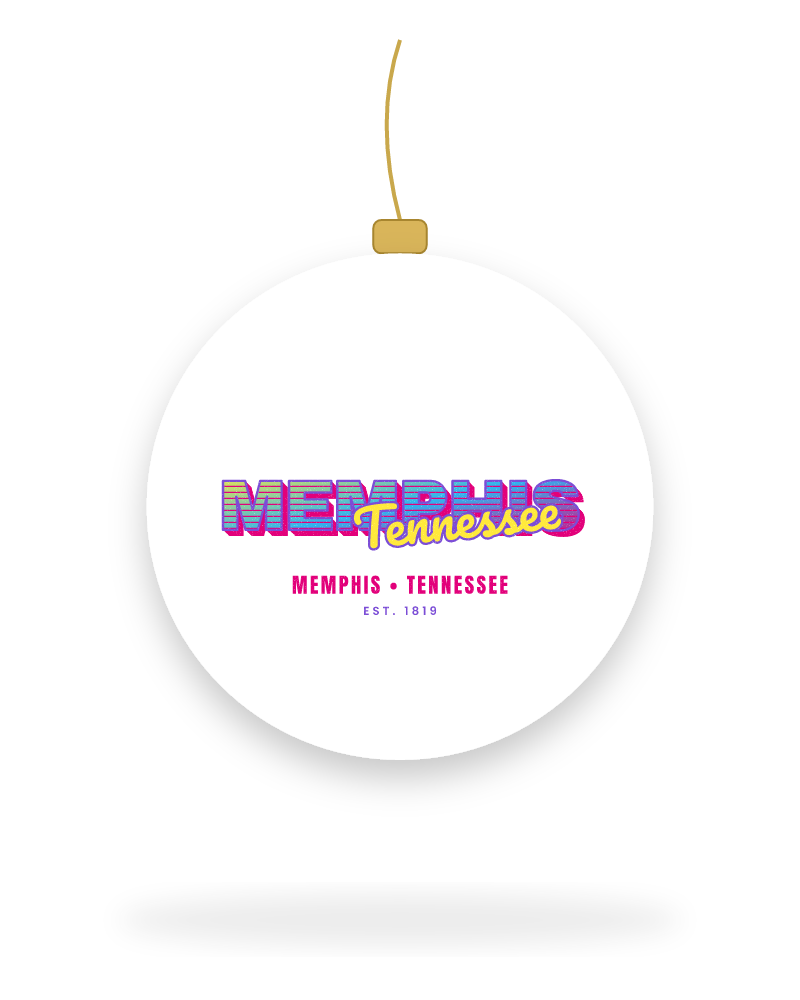 Memphis Music TV Ceramic Ornament