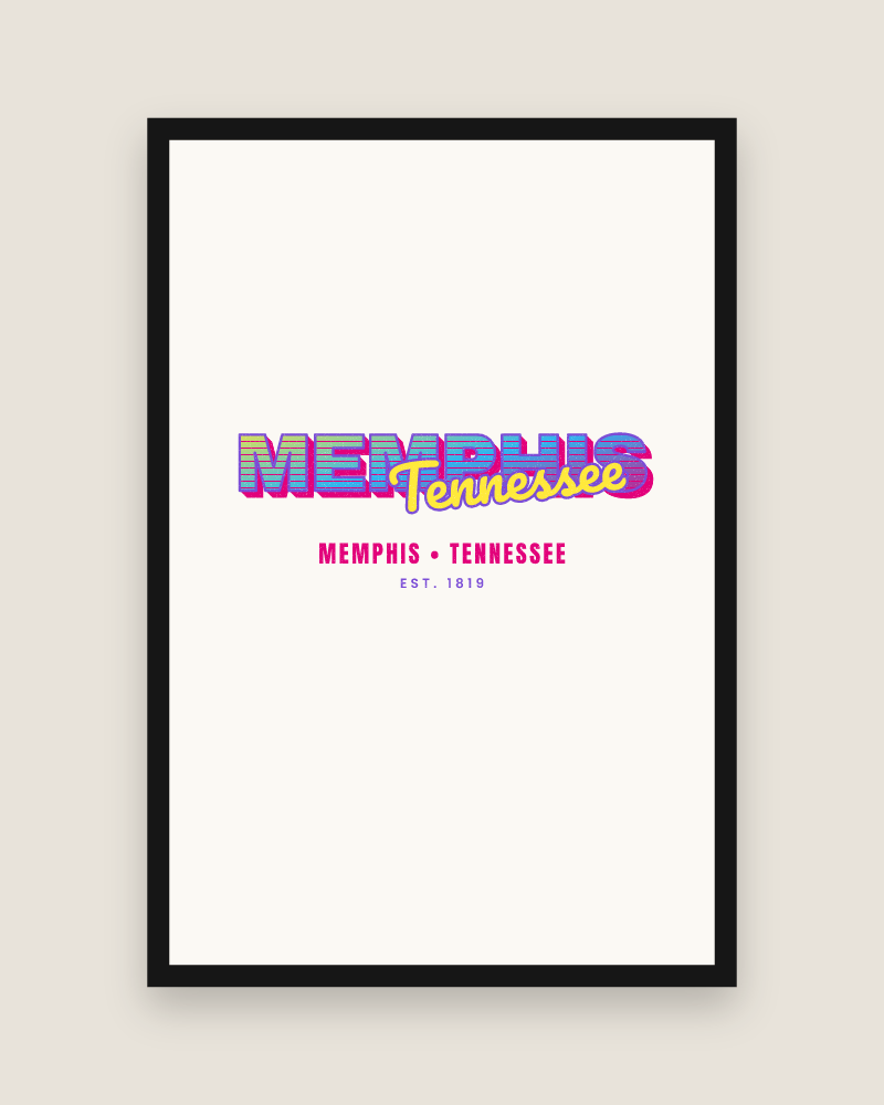 Memphis Music TV Matte Poster