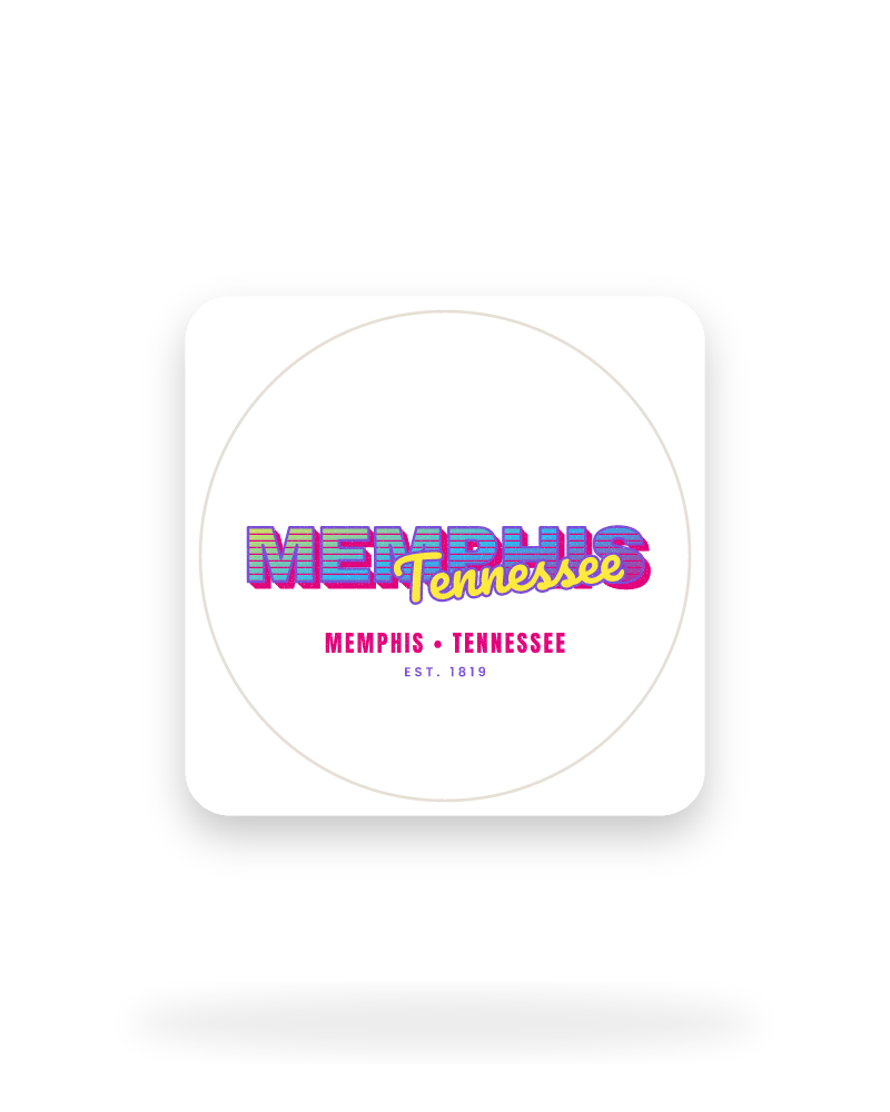 Memphis Music TV Kiss-Cut Sticker