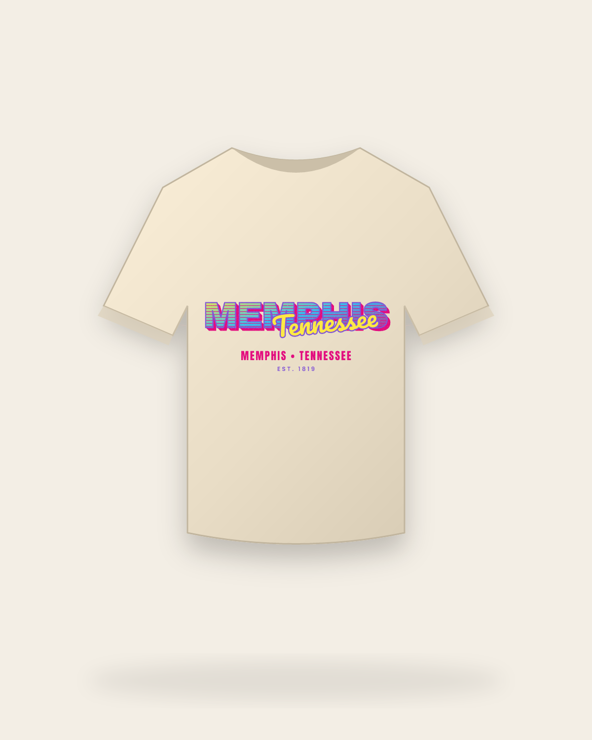 Memphis Music TV Classic Tee in Natural