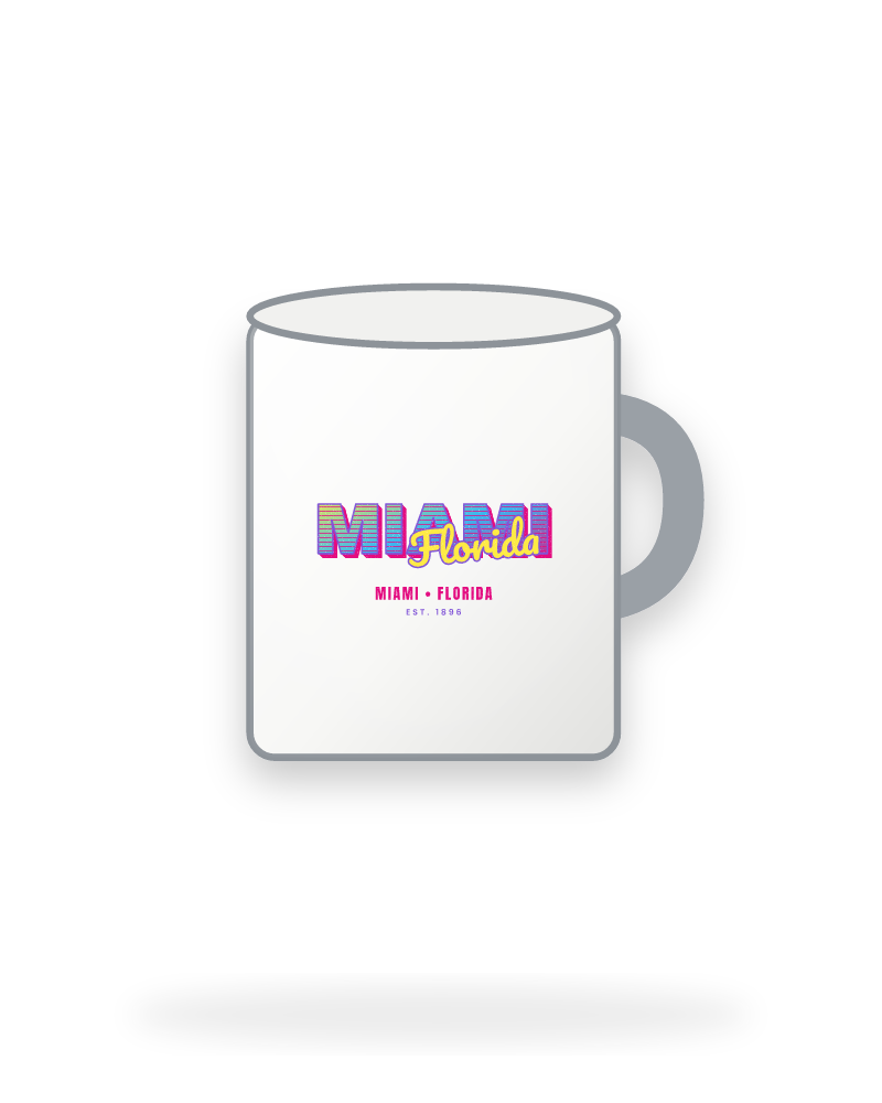 Miami Music TV Enamel Camp Mug