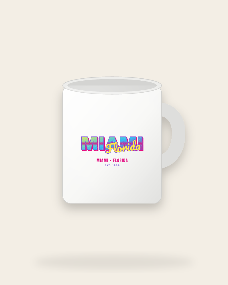 Miami Music TV Ceramic Mug 11oz