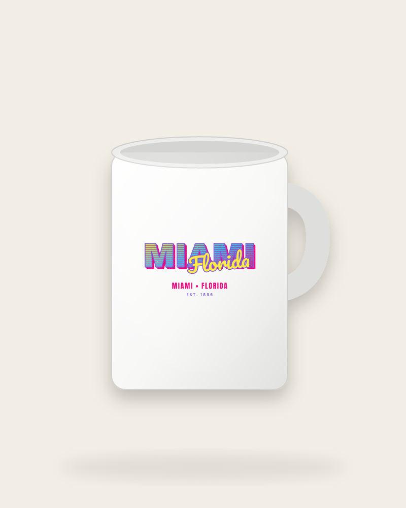Miami Music TV Ceramic Mug 15oz